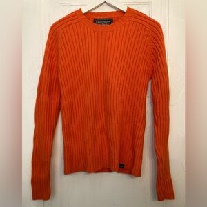 Abercrombie & Fitch Orange Crew Neck Sweater (M)